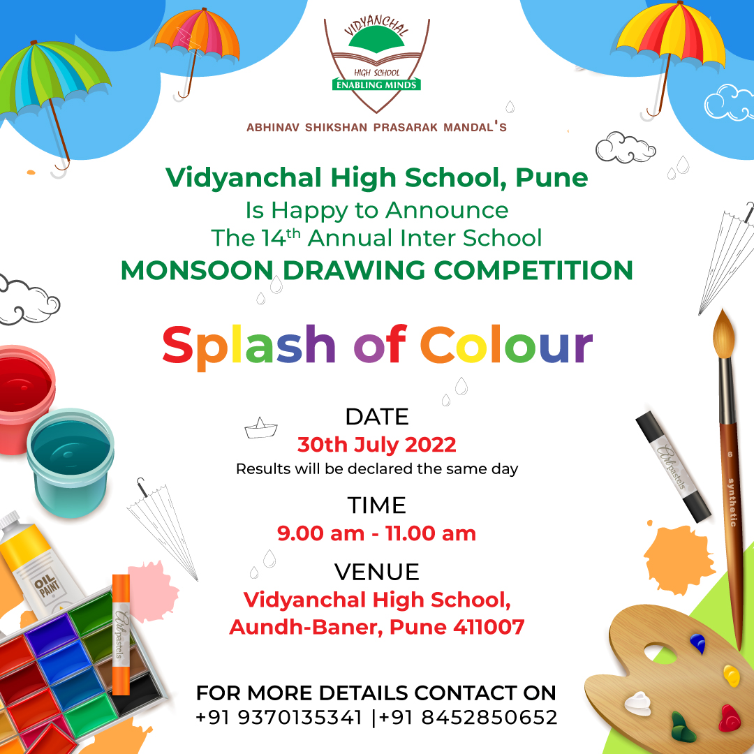 Our Monsoon Drawing Competition: Splash of Color