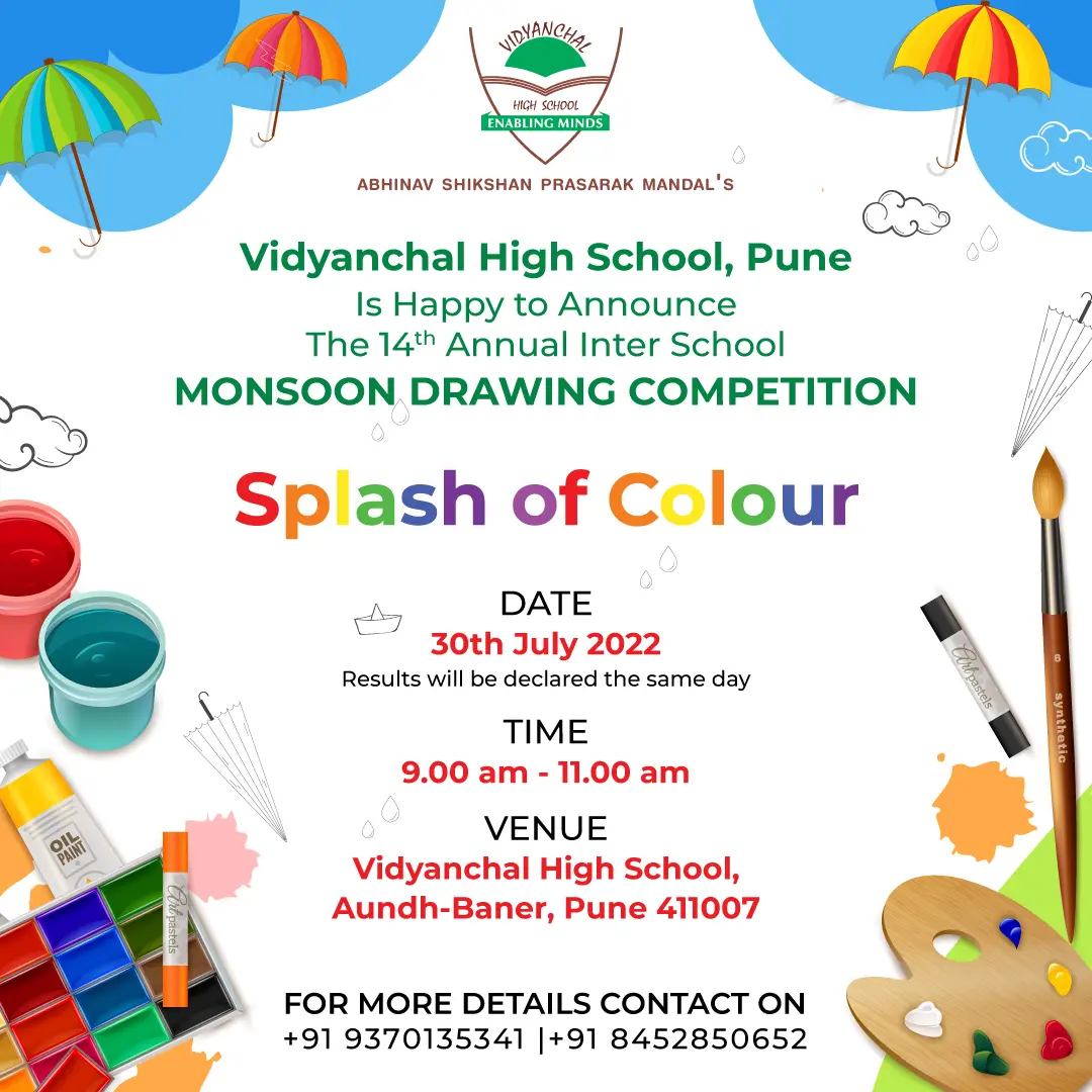 Our Monsoon Drawing Competition: Splash of Color